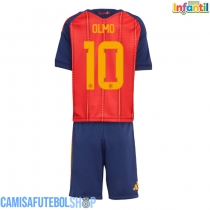 Camisa de time de futebol Espanha Dani Olmo #10 Replicas 1º Equipamento Infantil Mundo 2026 Manga Curta (+ Calças curtas)